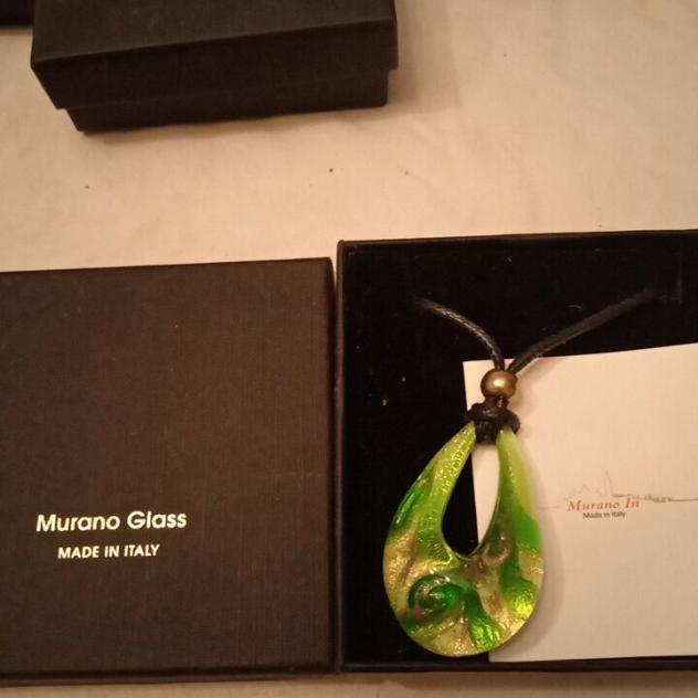 Pendente Murano Glass Murrina in vetro e oro - Foto 3