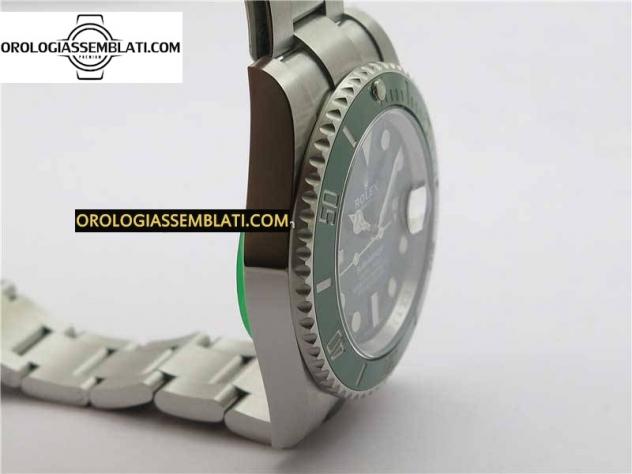 Rolex Replica SUBMARINER 116610 LV CERAMICA VERDE 904L 1:1 MIGLIOR EDIZIONE SU BRACCIALE SS 3135 V3 - Foto 6