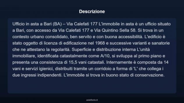 Immobile in asta di 210 m² con più di 5 locali in vendita a Bari - Foto 9