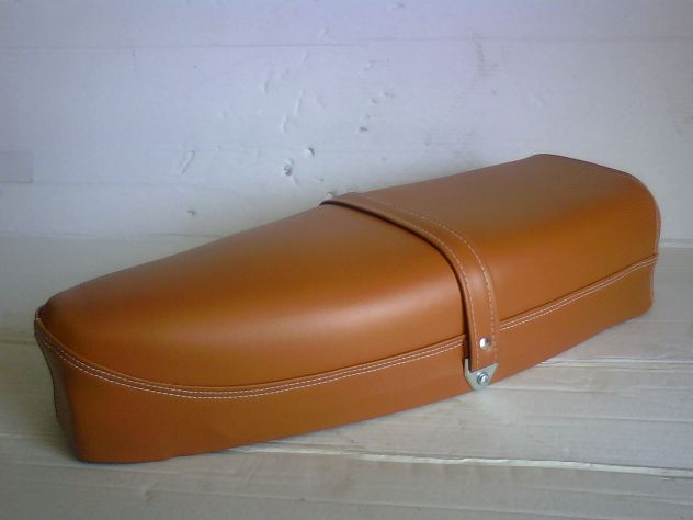 Sella Marrone Piaggio Vespa PX 125 150 200 P X E - Foto 3