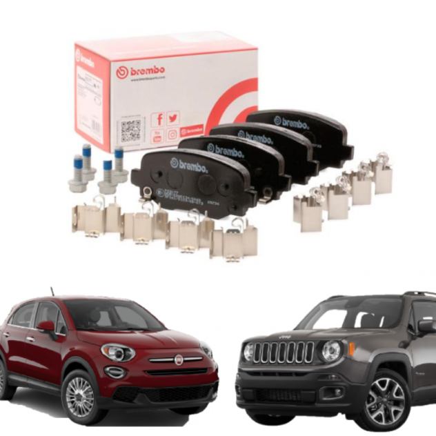 Kit Pastiglie Freno Assale Posteriore Brembo Fiat 500X Jeep Renegade (BU)