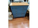 Cassettiera in Legno Azzurra – 25188