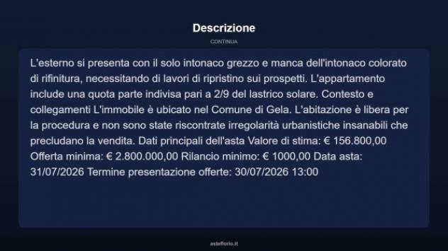 Immobile in asta di 196 m² con più di 5 locali in vendita a Gela - Foto 17