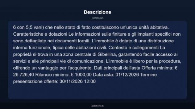 Immobile in asta di 205 m² con più di 5 locali in vendita a Gibellina - Foto 4