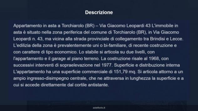 Immobile in asta di 151 m², box auto in vendita a Torchiarolo - Foto 12