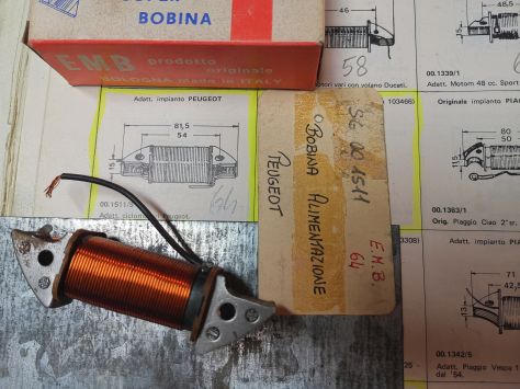 Bobina alimentazione volano coil ciclomotore Peugeot EMB 64 SGR 0015111