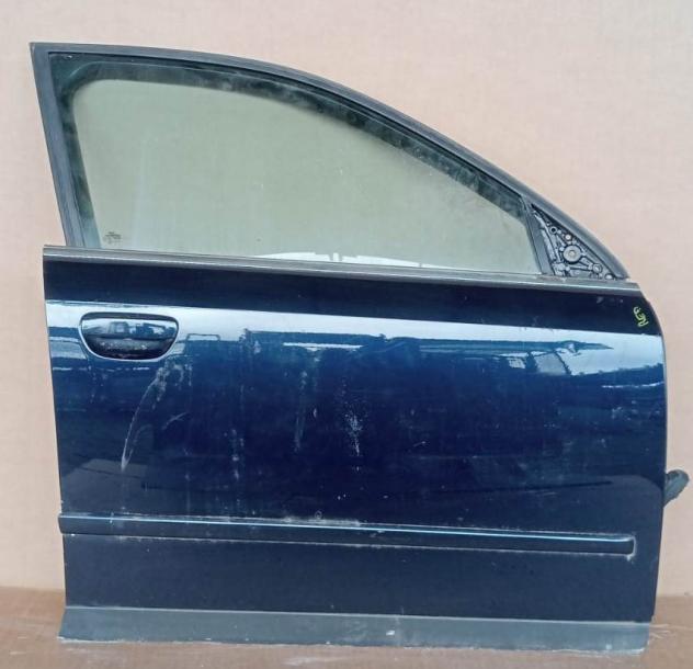 PORTA ANT.D. BLU MET. C/ALZ. E SERR  Carrozzeria  Lamierati esterni  Porte  Porta ant. dx. AUDI - A4 - 01-01-2001 - 01-10-2004