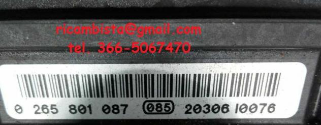 Fiat 500 1.2 benzina 2013 centralina gruppo pompa ABS 0265801087