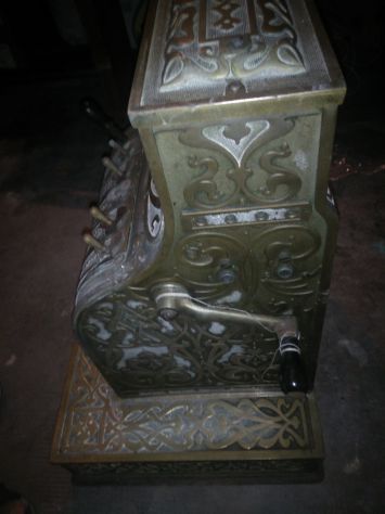 Rarissimo Registratore di cassa National in ottone, da collezione - Foto 9