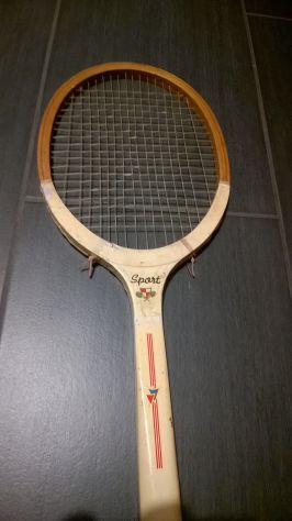 RACCHETTA da TENNIS in legno originale anni '70 - Foto 3
