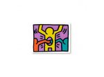 Quadro Keith Haring dipinto a mano pop art