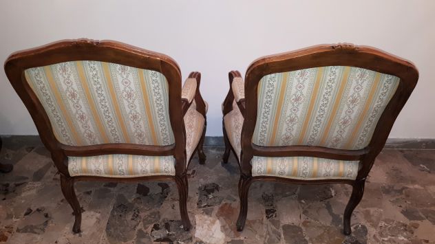 Divano e due poltrone in stile Luigi XV - Foto 6