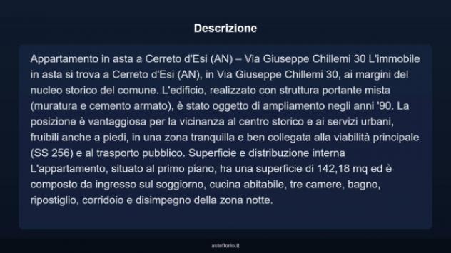 Immobile in asta di 142 m², box auto in vendita a Cerreto d'Esi - Foto 3