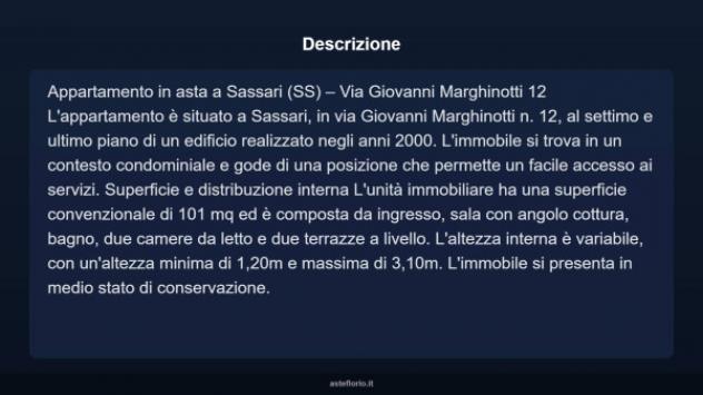 Immobile in asta di 101 m² in vendita a Sassari - Foto 3