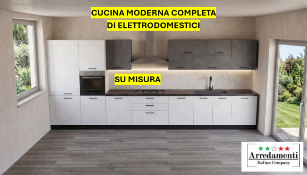 CUCINA NUOVA LINEARE CON ELETTRODOMESTICI CUCINE SU MISURA - Foto 3