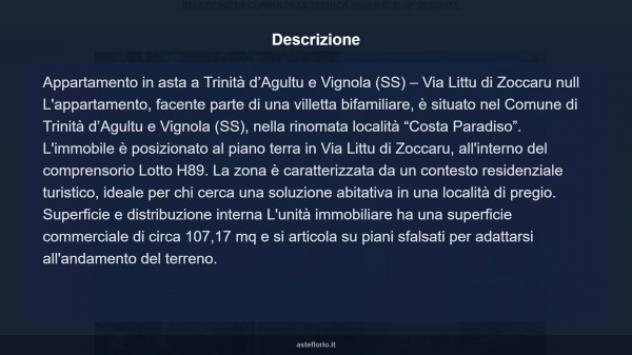 Immobile in asta di 107 m² in vendita a Trinità d'Agultu e Vignola - Foto 13