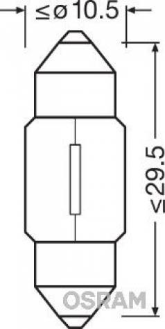 Osram Lampadina, Luce Abitacolo 6438