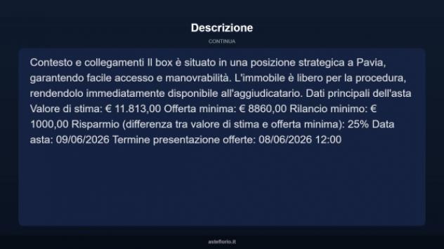Immobile in asta di 28 m² in vendita a Pavia - Foto 10