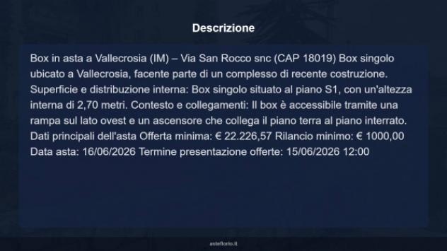 Immobile in asta di 16 m² in vendita a Vallecrosia - Foto 9