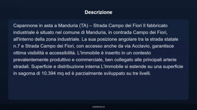 Immobile in asta di 10394 m² in vendita a Manduria - Foto 3