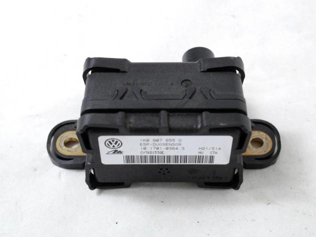 1K0907655D SENSORE ESP IMBARDATA VOLKSWAGEN GOLF 5 1.9 D 77KW 5M 5P (2006) RICAMBIO USATO 10.1701-0364.3