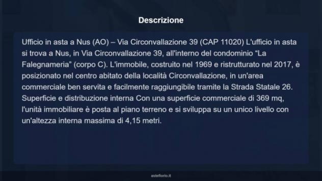 Immobile in asta di 369 m² in vendita a Nus - Foto 10