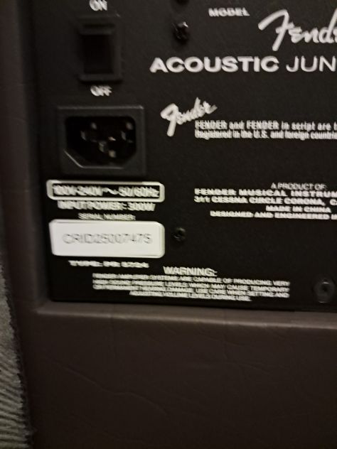 Amplificatore Fender Acoustic Junior GO - Foto 6