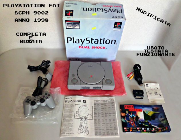 Playstation FAT SCPH 9002 Completa (boxata) MOD.