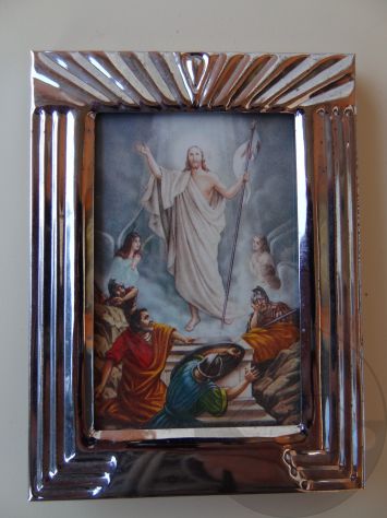 Portafoto con Resurrezione di Cristo
