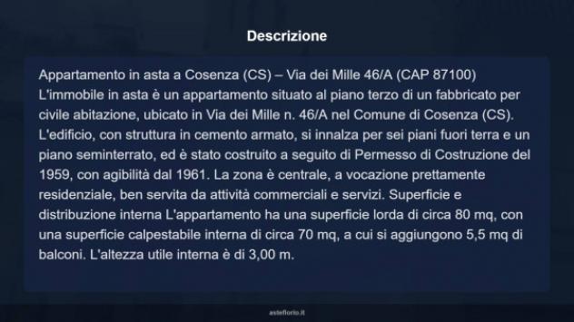 Immobile in asta di 80 m² in vendita a Cosenza - Foto 14