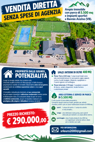 Ampio immobile e centro sportivo a Bannio Anzino (VB) - Foto 6