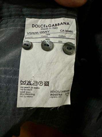 Camicia Dolce &amp; Gabbana Luxury - Seta e Cotone - Made in Italy - Tg. 48L - Foto 2