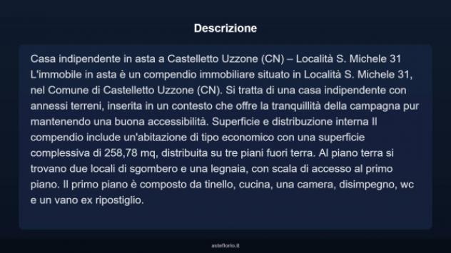 Immobile in asta di 258 m² con più di 5 locali in vendita a Castelletto Uzzone - Foto 3