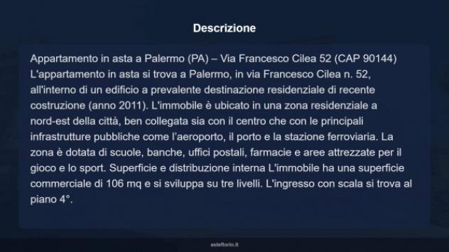 Immobile in asta di 106 m² in vendita a Palermo - Foto 14