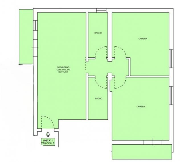 APPARTAMENTO di 3 vani e di 75 mq (SCANDICCI - Via Monti n.15, 50018 Scandicci ) rif. MOLTRIL345