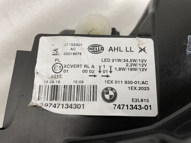 RICAMBI BMW 1 F20 21 KIT AIRBAG CRUSCOTTO 2017- - Foto 11