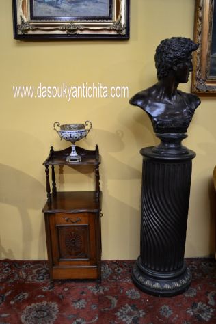 Antico mobile carboniera stile inglese Vittoriana - Foto 5