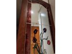 Specchio 2.05x0.50 cornice in ciliegio