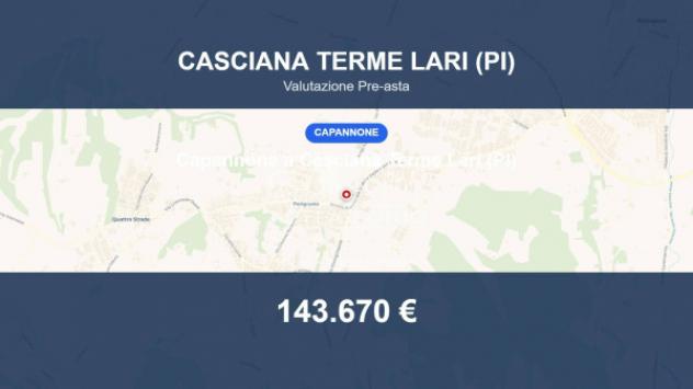 Immobile in asta di 902 m² in vendita a Casciana Terme Lari
