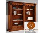 Mobili Classici Rustici Pisa Libreria in Legno Stile Arte Povera cod 979 Affare