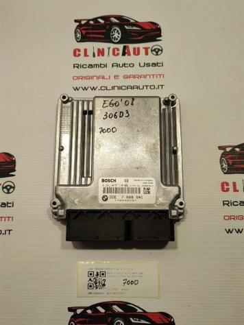 CENTRALINA MOTORE BMW Serie 5 E60 7809941 0281015130 M57306D3 diesel 2993 (0310)