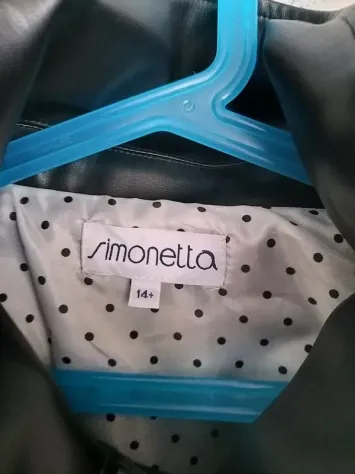 giubbetto eco pelle bambina 14+ simonetta. Indossato sola 1 volta in ottime cond - Foto 4