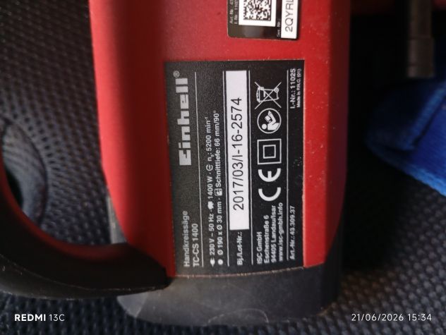 Sega Circolare Einhell TC-CS 1400 - Foto 5