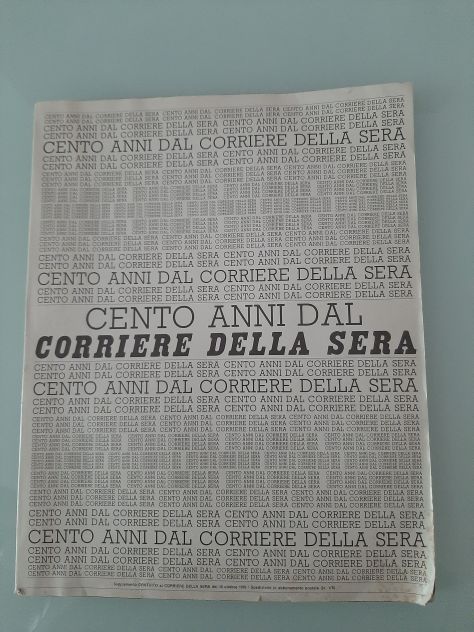 CENTO ANNI DAL CORRIERE DELLA SERA ANNO 1976