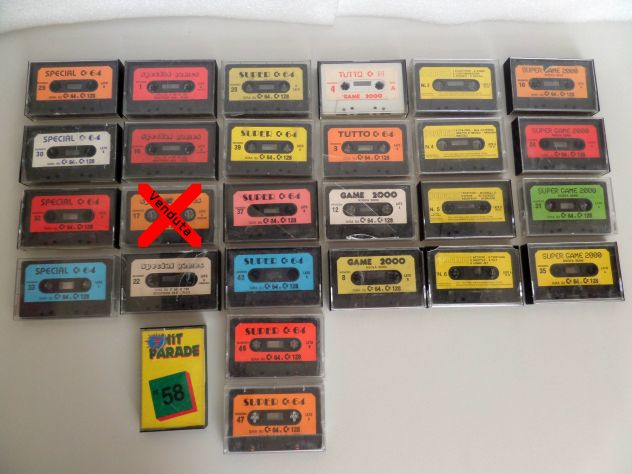 Cassette Commodore da edicola varie super C64 e 128,Special games, ecc