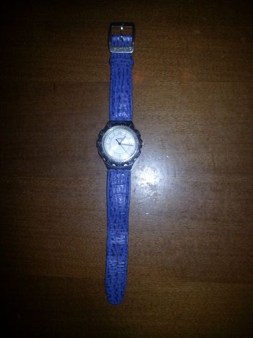 UN OROLOGIO COME NUOVO,ORIGINALE MARCA"SWATCH"CON CINTURINO IN VERA PELLE,VINTAG - Foto 5