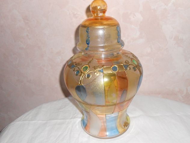 Vaso di vetro soffiato Murano