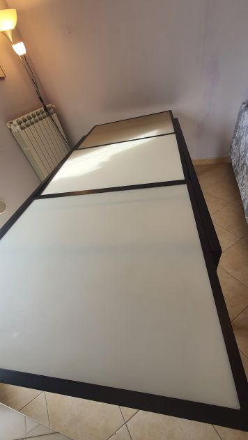 TAVOLO DA PRANZO ALLUNGABILE IN VETRO - Foto 5