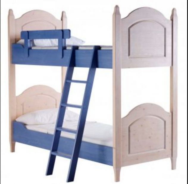 letto a castello in pino grezzo - Foto 6