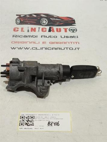 BLOCCHETTO ACCENSIONE AUDI A4 Berlina (8E) 4B0905851C 4B0905849 AVF (0004) - Foto 3